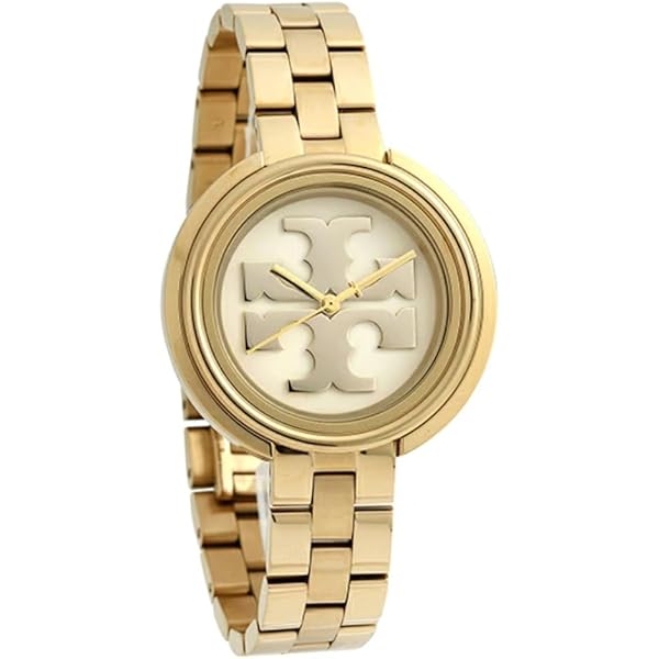 Amazon.co.jp: Tory Burch TBW7257 クリームダイヤル ゴールドトーン