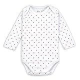 ベビー ロンパース ボディスーツ シャツ ｔシャツ 長袖 星柄 白 無地 肌着 出産祝い 新生児 ベビー トップス カバーオール 女の子 男の子 子供服 キッズ