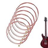 アコースティック 6 弦セット - NaturalStee ブロンズ アコースティック ギター弦 6 弦 | 6弦ギター用交換用スチール弦 寿命を延ばし、自然な感触の楽器用アクセサリー Keloglu