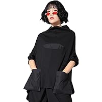 アシンメトリックデザインの黒いベスト アシンメトリックデザインの黒いベスト アシンメトリックデザインの