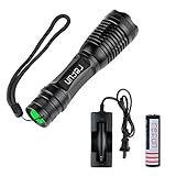 Refun (Rechargeable 18650 Battery Included and with Charger) 600 Lumen Handheld Flashlight Led Cree 