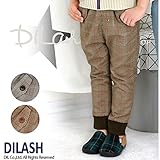 (ディラッシュ) DILASHチェック柄ジョガーパンツ/秋 ベビー キッズ 男の子 120 ブラック