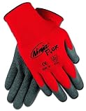 CN9680XL Ninja Flex Gloves 15 Gauge Red Nylon Shell with Gray Latex Coating XLarge [並行輸入品]