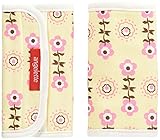 Kids Glocal ベビー よだれパッド ピンク×ベージュ フラワー ANG-PAD-PINK