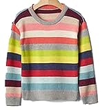 Baby Gap Toddler Girls Crazyストライプクループルオーバーセーター2年