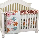 Cotton Tale Designs Front Crib Rail Cover Up Set, Lizzie by Cotton Tale Designs