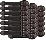 Babystity 開閉禁止 はがせる 引き出し ストッパー ベビーガード バンドタイプ 茶 (20個)