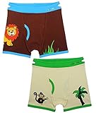 Ez Undeez 男の子 ボクサー トイレトレーニング 下着 モンキー-ライオン、2～3歳 2～3歳 モンキー-ライオン