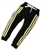 (ビグッド)Bigood キッズ ロングパンツ 女の子 男の子 男女兼用 スウェットパンツ 長ズボン お出かけ 子供服 カジュアル（ブラック・140）