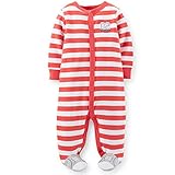 カーターズ（Carter's)【2015年春夏】男の子用赤ボーダー02 Daddy's Teamスニーカー足つきカバーオール【並行輸入品】 (6months(61cm-67cm))