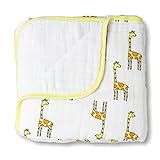 (エイデンアンドアネイ) aden+anais ベビー ブランケット コットン かわいい 大判サイズ 02.jungle-jam-giraffe【6027】