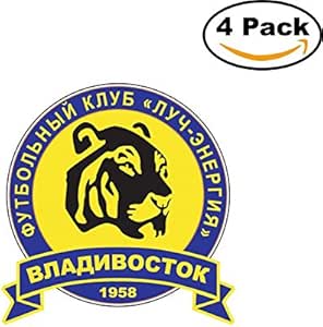 Fcルチ ウラジオストクロシアサッカーフットボールクラブfc 4ステッカー車バンパーウィンドウステッカーデカール4 X 4 Canvasbylam ホーム キッチン Amazon