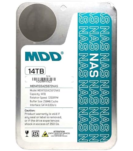 Amazon | MDD (MDD14TSATA25672E) 14TB 7200 RPM 256MB キャッシュ