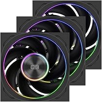 Amazon | CPS F7X120 ARGB BK PWM 4ピン/ARGB 5V 3ピン/ブラック/OS非