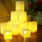 PChero キャンドルライト12個セット 揺らぐ炎 照明 電気ろうそく ヨガ クリスマス 結婚式 誕生日などに最適