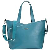 Storksak Lucinda Tote Diaper Bag - Teal Textured Leather [並行輸入品]