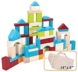 100 Piece Wooden Block Set with Carrying Bag by Imagination Generation [並行輸入品]