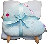Cuddle Buddy Baby Pillow and Blanket (Blue) [並行輸入品]