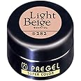 プリジェル ジェルネイル スーパーカラーEX ライトベージュ 4g PG-SE282 カラージェル UV/LED対応