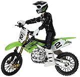 Hot Wheels Moto X No.2 Rider and Green Bike Figure, Black [並行輸入品]