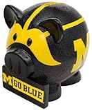 NCAA Michigan Wolverines主題貯金箱樹脂、スモール
