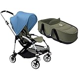 Bugaboo Bee3 Stroller With Bassinet - Aluminum/Dark Khaki/Ice Blue by Bugaboo [並行輸入品]