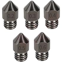 Amazon.co.jp: 3dプリンター ノズル タングステン鋼 0.2mm 0.3mm