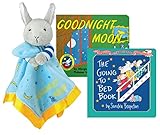 Goodnight Moon Plush Bunny Blanket with Board Book and The Going to Bed Book by Goodnight Moon