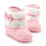 AmazingDeal ベビーシューズ スノーブーツ 乳幼児 暖かい 滑り止め ファーストシューズ 防寒 軽い 女の子 男の子 柔らかい 赤ちゃん 歩きやすい インドア (13, ピンク)