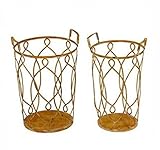 Privilege International 18373 2-Piece Iron Planters by Privilege [並行輸入品]