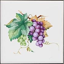 陶板画 ぶどう Amazon.co.jp: 100角壁用アクセント 絵タイル ブドウ大 f0397