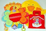 布絵本布おもちゃ　MY LITTLE BEDTIME BOOK　アクティビティ・トイ　ビヨビヨバード