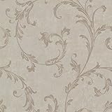 Beacon House 495-69064 Milton Light Brown Shimmer Scroll Wallpaper [並行輸入品]