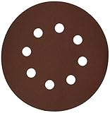 Bosch SR5R245 5 Hook & Loop Sanding Disc, 8-Hole, Red, 240 Grit 50 Pack by BOSCH