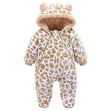 KINDOYO ベビー 着ぐるみ ロンパース もこもこ カバーオール かわいい キッズ コスチューム 防寒着 男の子 女の子 出産祝い , ブルー / ピンク / イエロー