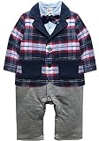coolbaby（クールベビー）ベビー服 フォーマル ロンパース チェック (80)
