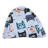 正規品 最新 スイムキャップ 男児 女児 スイム キッズ スクール水着 UVカットスイミング帽子 (猫ホワイト)