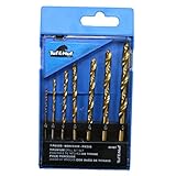 Task Tools 02197 29-Piece Tuf-E-Nuf Titanium-Coated HSS Drill Bit Set, 1/16-Inch Through 1/4-Inch Bi