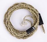 【JSHiFi-Flame】QDC4.4mm リケーブル 希土銅＋ニッケル合金線材 中華QDCイヤホンアップグレードケーブル 4.4mmバランスイヤフォン交換ケーブル (QDC4.4mm)