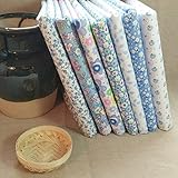 Lorny(TM) 縫製ティルダ・人形布DIYキルティングパッチワークティッシュテキスタイル7個/ロット50cmx50cm B7のための100％ブルーコットン生地脂肪四半期