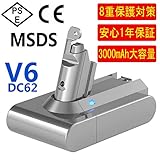 WTYPICS 【PSE認証取得済み&1年保証】ダイソン v6 バッテリー 互換 DC74 D...