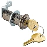 1 – 3 / 4 " Long円柱ロック – アンティーク真鍮、異なる印