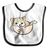 かわいいチワワ よだれかけ ベビー ビブ 食事 エプロン スタイ 柔らかい 防水 赤ちゃん 出産のお祝いギフト
