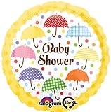 Single Source Party Supplies – 17 "ベビーシャワー明るい傘Mylar Foil Balloon