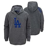 Los Angeles Dodgers Youthクラブシリーズプルオーバーフリースパーカー グレイ