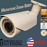 HDCVI-1080p-2-4MP-42 IR Motorized-Zoom-Auto Focus-2-8-12MM-VF VARIFOCAL-Bullet-Camera-Sony-CMOS-COME