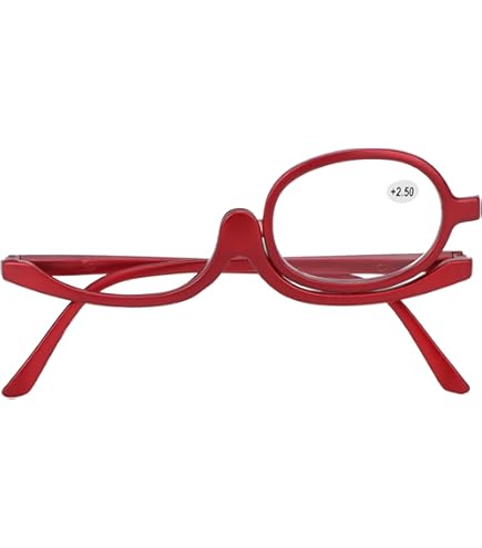 Amazon.co.jp: アイメイクアップメガネ、シングルレンズ、折りたたみ式