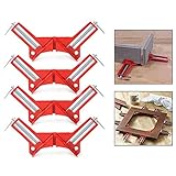 Itian コーナー クランプ DIY 工具 木工用 溶接 切断 直角 90°直角 固定 圧着 接着　4個 セット