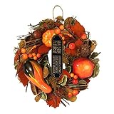 GREENHOUSE ハロウィン HWナチュラルリース S P付 パンプキンリーブス HW244-C