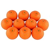 TOOGOO (R) 10個入り人工リアルなシミュレーションオレンジセットFake Fruit forホーム家キッチンパーティー装飾